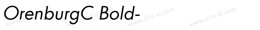 OrenburgC Bold字体转换